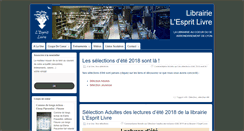 Desktop Screenshot of lesprit-livre.fr