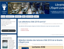 Tablet Screenshot of lesprit-livre.fr